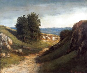 Gustave Courbet - Paysage Guyere
