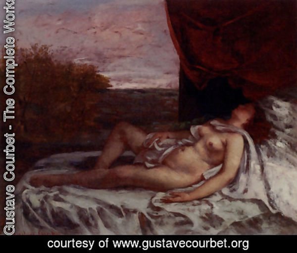 Gustave Courbet - Femme Nue Endormie