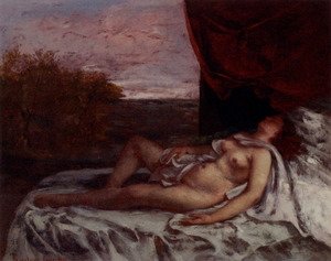 Gustave Courbet - Femme Nue Endormie