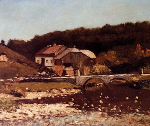 Gustave Courbet - La Ferme De Bonnevaux