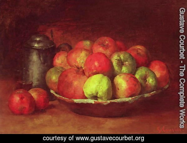 Still Life with Apples and a Pomegranate, 1871-72