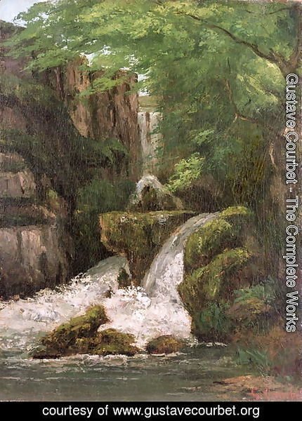 Waterfall in the Ornans Rocks