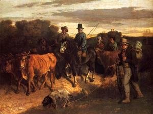 Gustave Courbet - The Peasants of Flagey Returning from the Fair, 1850-55