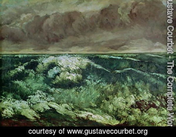 Gustave Courbet - The Wave, after 1870
