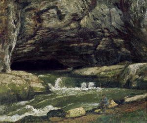 Gustave Courbet - The Source of the Loue or La Grotte Sarrazine