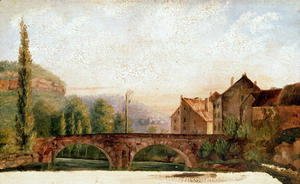 Gustave Courbet - The Pont de Nahin at Ornans, c.1837