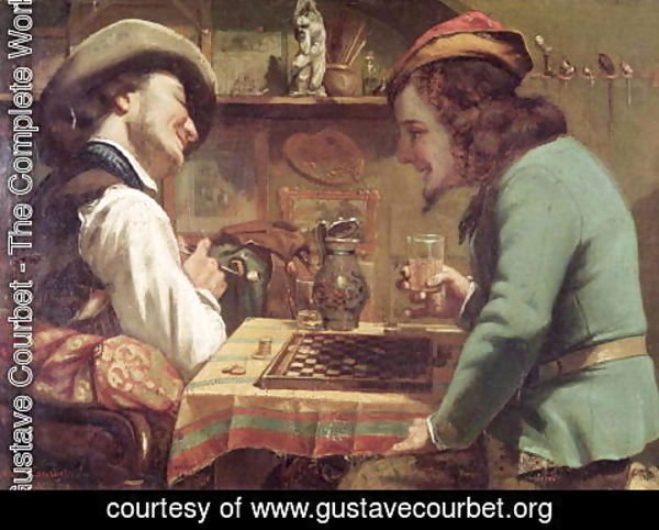 Gustave Courbet - The Game of Draughts, 1844