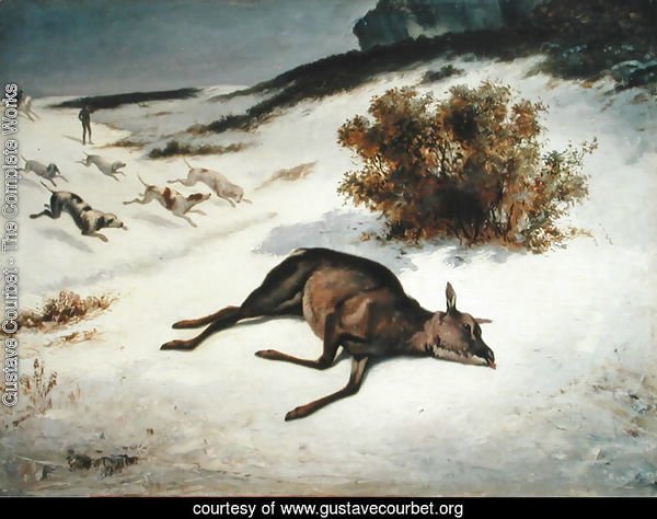 Hind Forced Down in the Snow, 1866