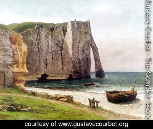 Gustave Courbet - The Cliffs at Etretat, 1869