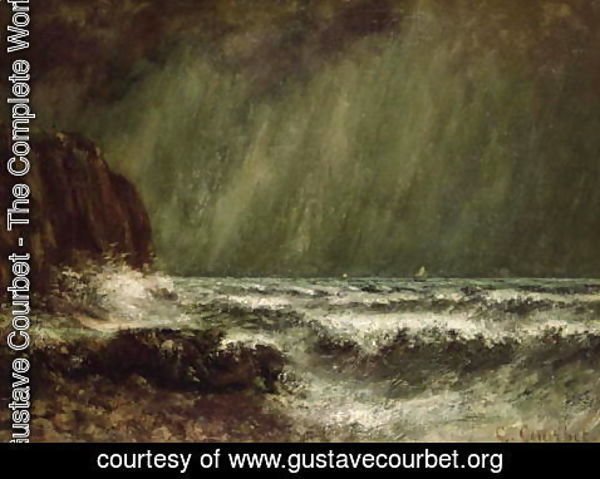 Gustave Courbet - Storm at Sea, 1865
