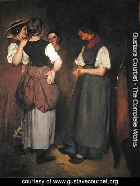 Gustave Courbet - The Stories of Grandmother Salvan, 1847