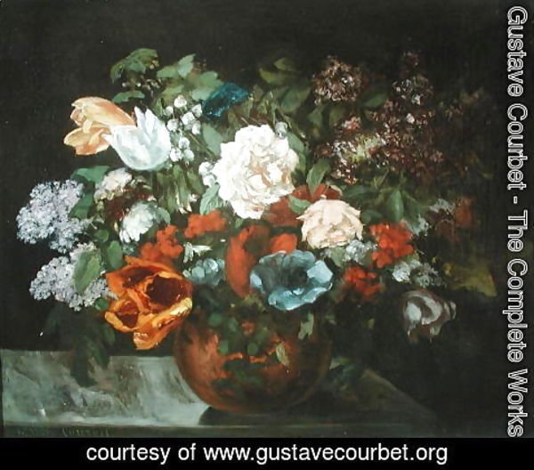 Gustave Courbet - Bouquet of Flowers, 1863