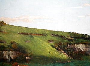 Gustave Courbet - Wiesenhang near Ornans, 1862