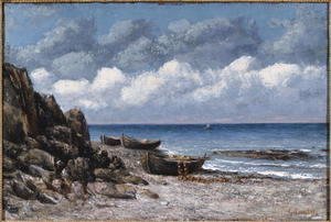 Gustave Courbet - Boats at St. Aubain