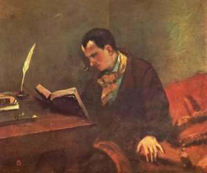 Portrait of Charles Baudelaire (1821-67) 1847