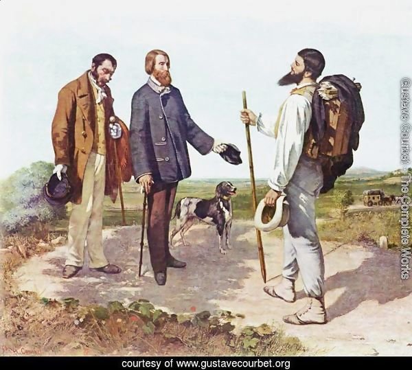 La Rencontre, or Bonjour Monsieur Courbet, 1854