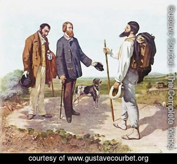 Gustave Courbet - La Rencontre, or Bonjour Monsieur Courbet, 1854