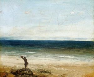 Gustave Courbet - The Artist on the Seashore at Palavan