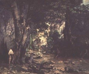 Gustave Courbet - The Return of the Deer to the Stream at Plaisir-Fontaine, 1866