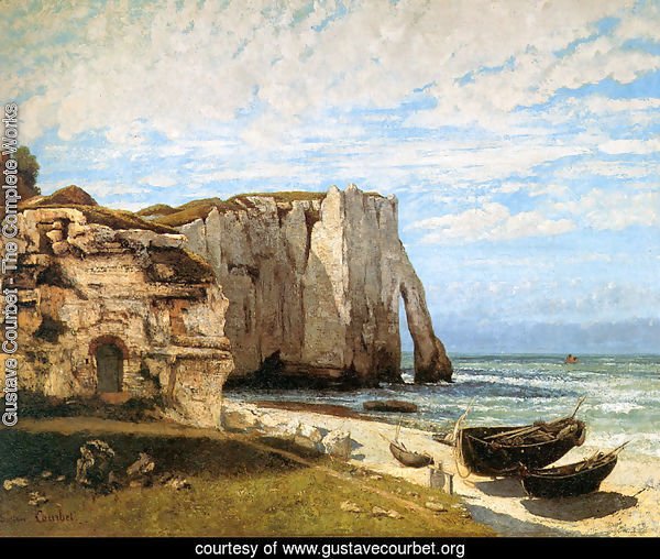 The Cliffs at Etretat after the storm, 1870