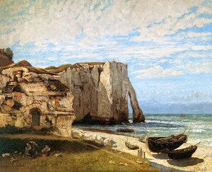 Gustave Courbet - The Cliffs at Etretat after the storm, 1870