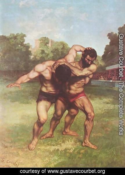 Gustave Courbet - The Wrestlers, 1853