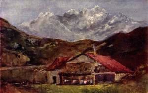 Gustave Courbet - A Hut in the Mountains