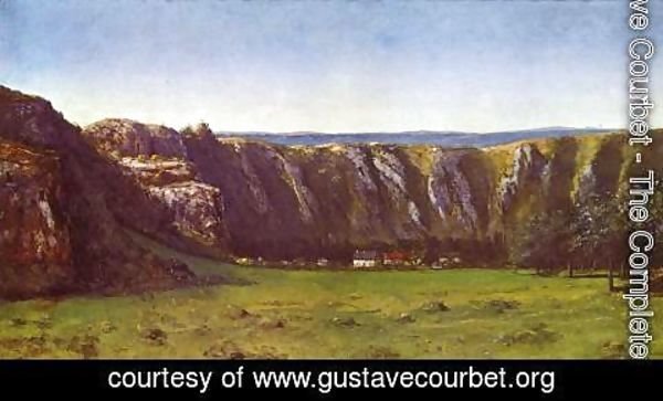Gustave Courbet - Rocky landscape near Flagey