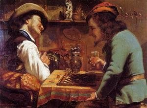 Gustave Courbet - The Draughts Players