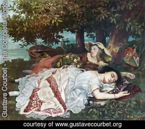 Gustave Courbet - Young Ladies on the Banks of the Seine