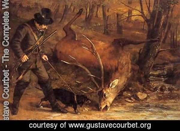 Gustave Courbet - The German Huntsman