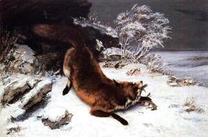 Gustave Courbet - Fox in the Snow
