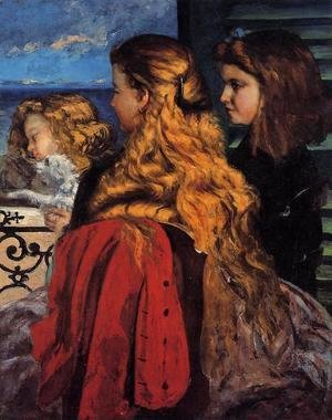 Gustave Courbet - Three English Girls at a Window