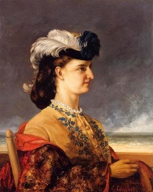 Gustave Courbet - Portrait of Countess Therese Burnswick