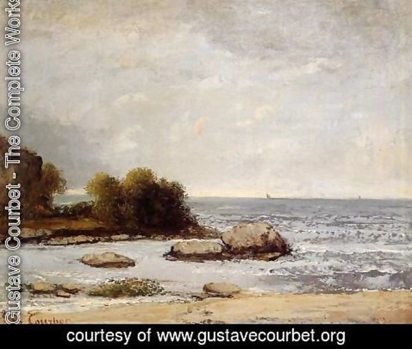 Gustave Courbet - Seascape at Saint-Aubin