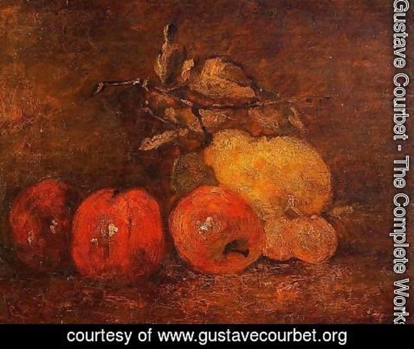 Gustave Courbet - Still Life with Pears and Apples