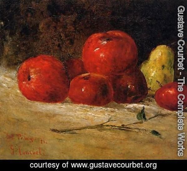 Gustave Courbet - Still Life: Apples and Pears