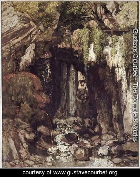 Gustave Courbet - La grotte des geants a Saillon (Valais - Suisse)