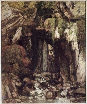 Gustave Courbet - La grotte des geants a Saillon (Valais - Suisse)