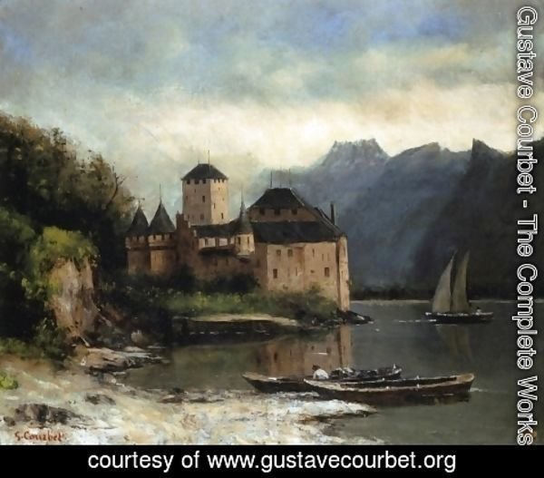 Gustave Courbet - View of the Chateau de Chillon
