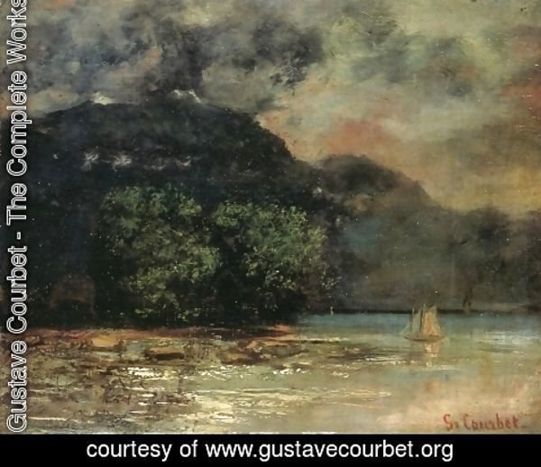 Gustave Courbet - Lake Geneve before the Storm