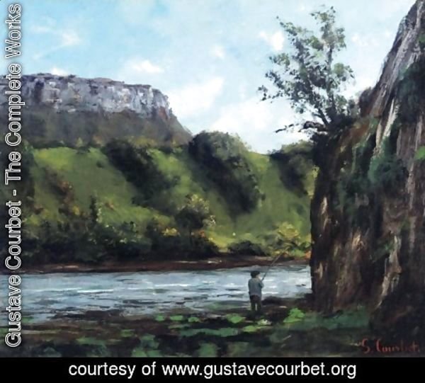 Gustave Courbet - Pecheur au bord de la Loue