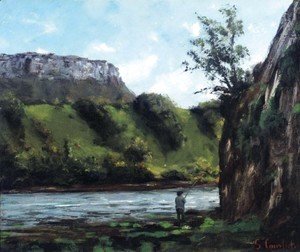 Gustave Courbet - Pecheur au bord de la Loue