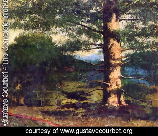 Gustave Courbet - Landscape with tree