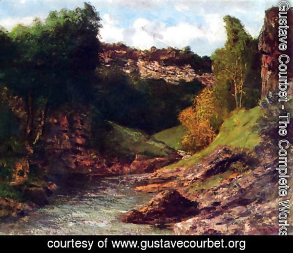 Gustave Courbet - Rocky Landscape