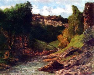 Gustave Courbet - Rocky Landscape