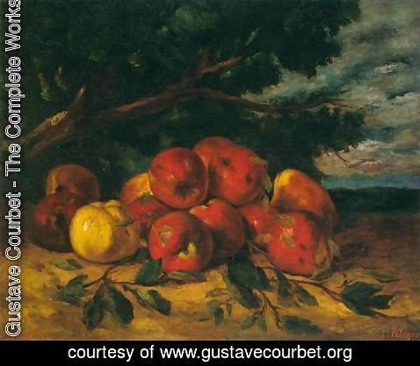 Gustave Courbet - Red Apples at the Foot of a Tree