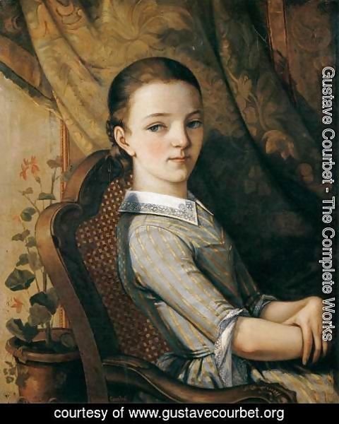 Gustave Courbet - Portrait of Juliette Courbet