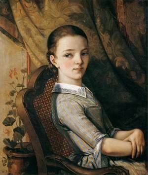 Gustave Courbet - Portrait of Juliette Courbet