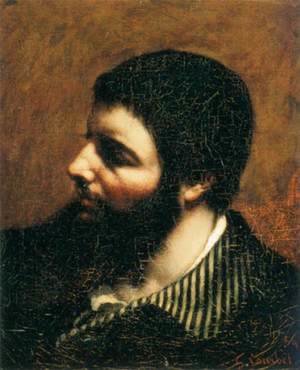 Gustave Courbet - Self-Portrait with Striped Collar 2